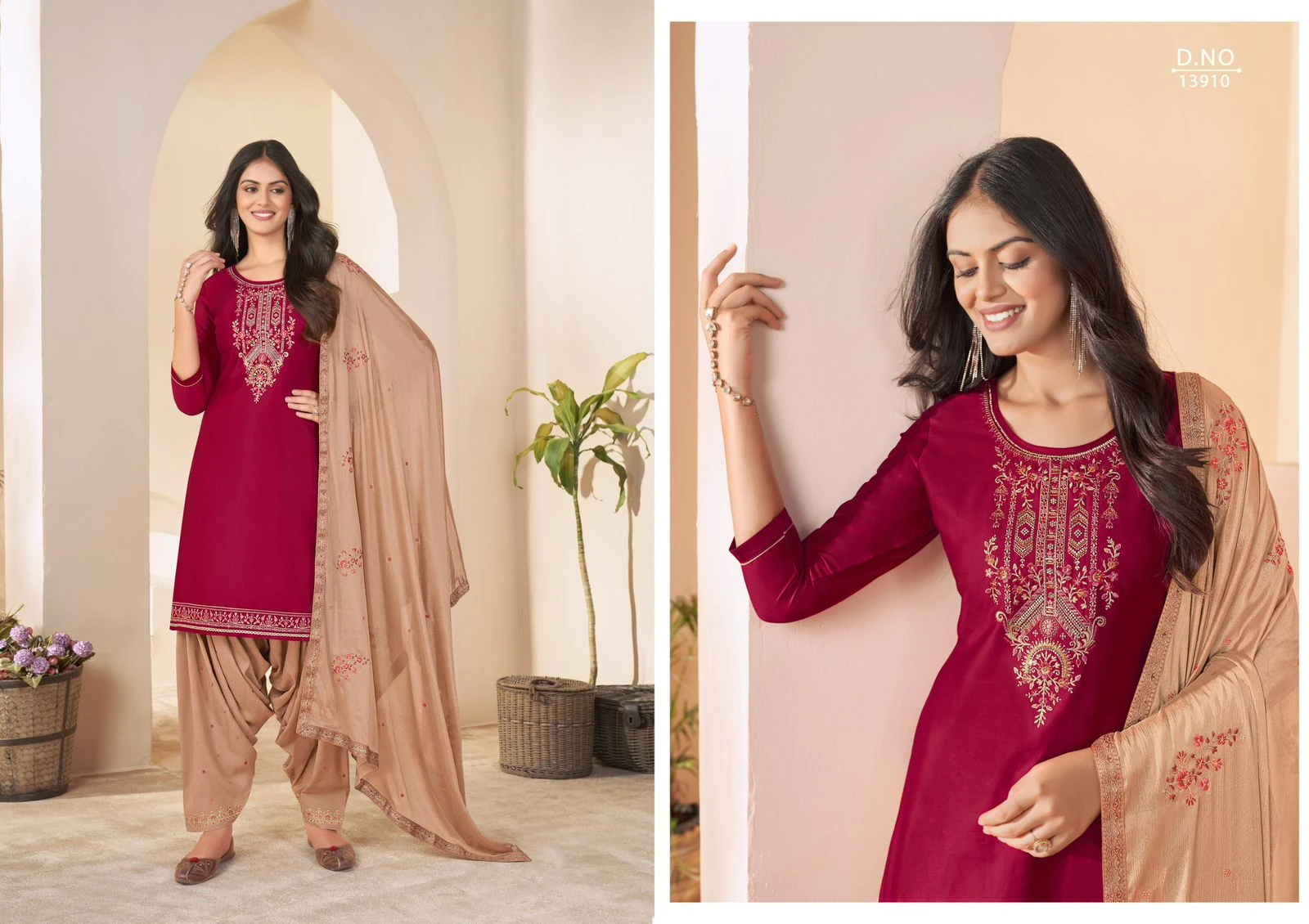 Kalaroop Fashion Of Patiala Vol 36 Jam Silk Wholesale Readymade Salwar Suit Catalog — Wholesale Salwar Suits, MPA wholesale from Surat - Gallery Image 6